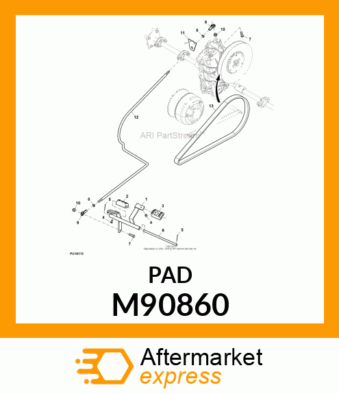 PAD, FORWARD FOOT M90860