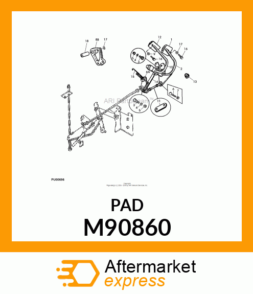 PAD, FORWARD FOOT M90860