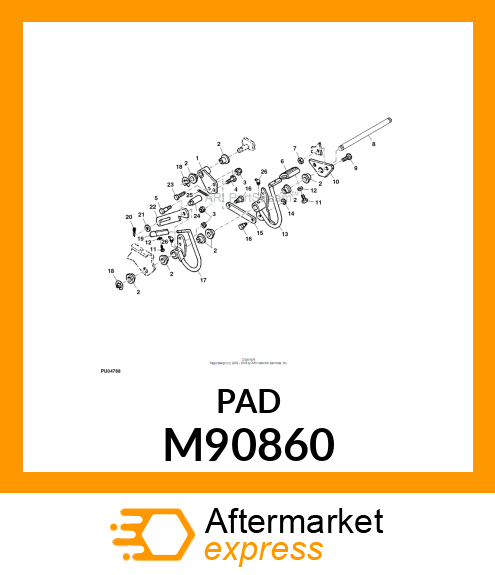 PAD, FORWARD FOOT M90860