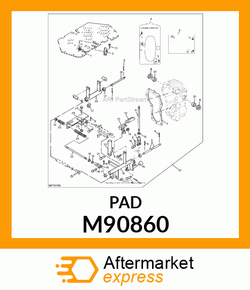 PAD, FORWARD FOOT M90860