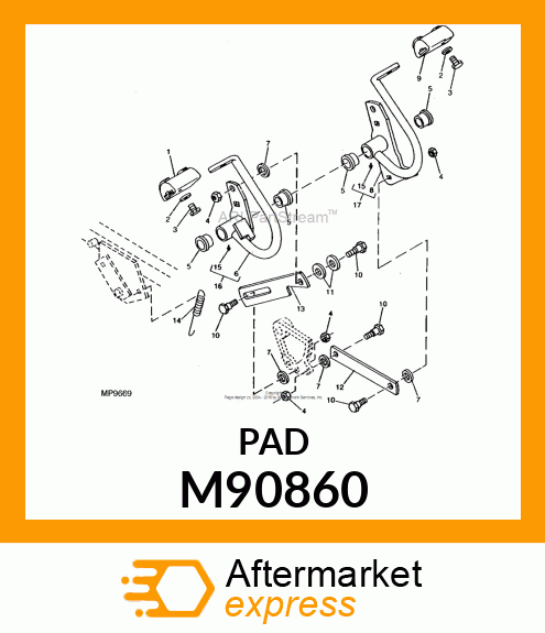 PAD, FORWARD FOOT M90860