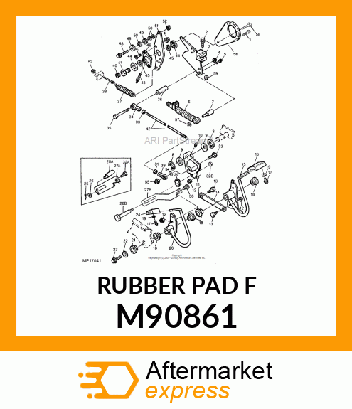 PAD, REVERSE FOOT M90861