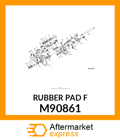 PAD, REVERSE FOOT M90861