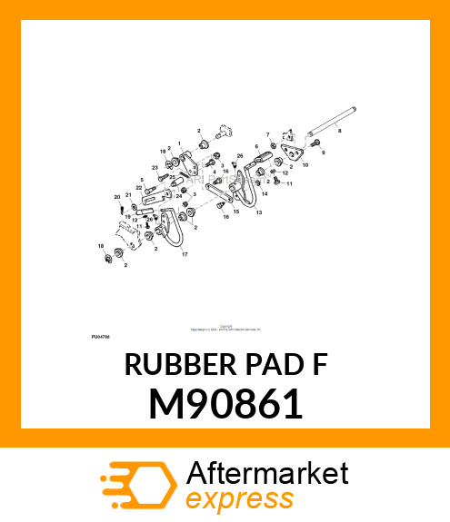 PAD, REVERSE FOOT M90861