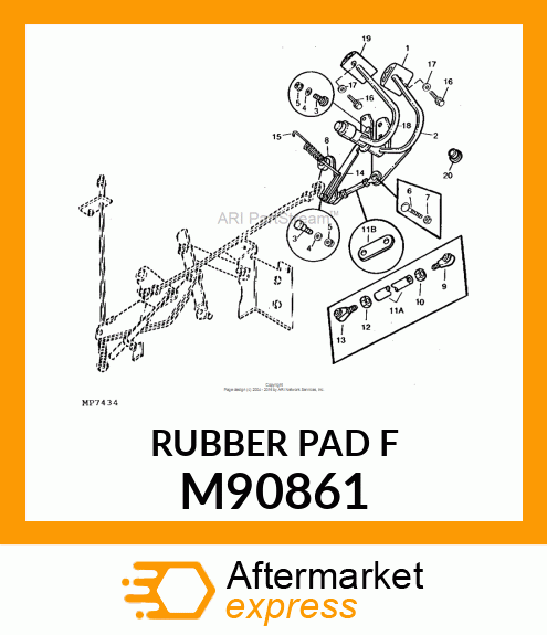 PAD, REVERSE FOOT M90861