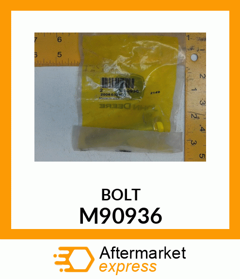 BOLT, REAR GAGE WHEEL SHOULDER M90936