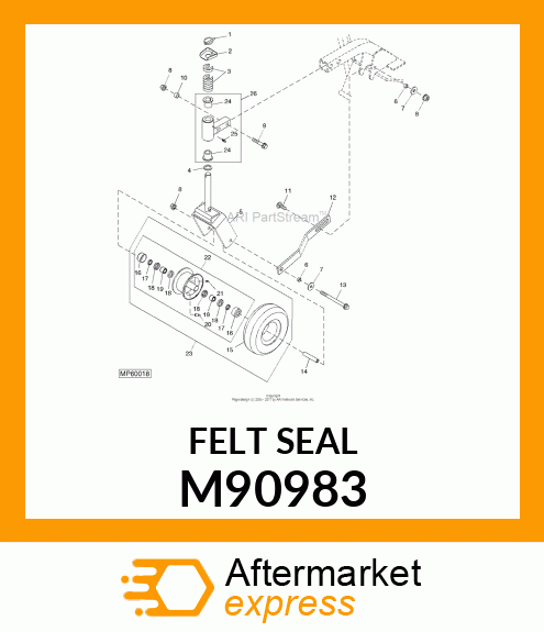 WASHER,FELT M90983