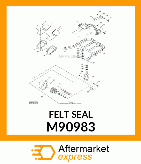 WASHER,FELT M90983