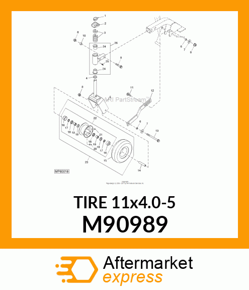 TIRE,11.00X4.00 M90989