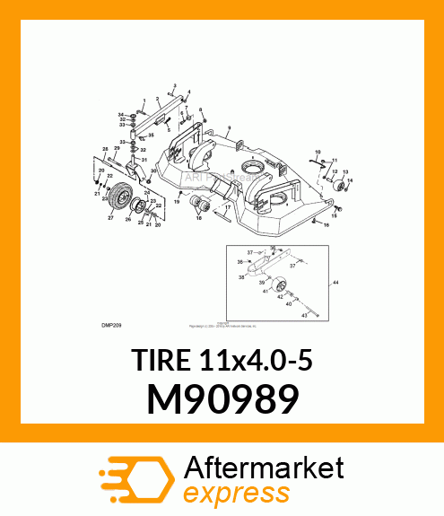 TIRE,11.00X4.00 M90989