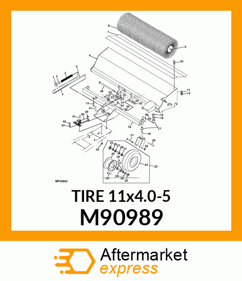 TIRE,11.00X4.00 M90989