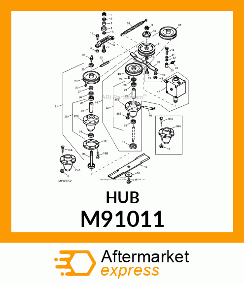 Hub - HOUSING, SPINDLE M91011