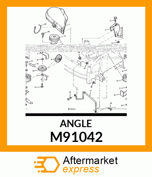 ANGLE, BRACKET, BELT M91042