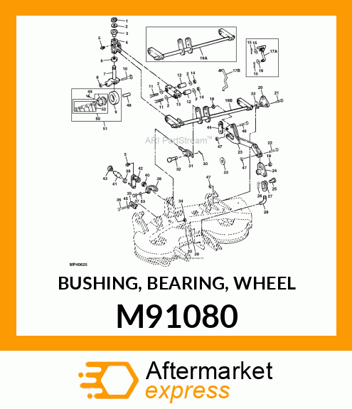 BUSHING, BEARING, WHEEL M91080