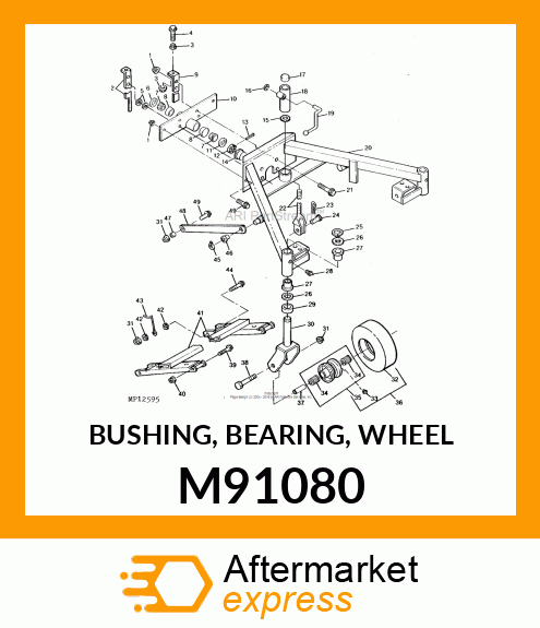 BUSHING, BEARING, WHEEL M91080