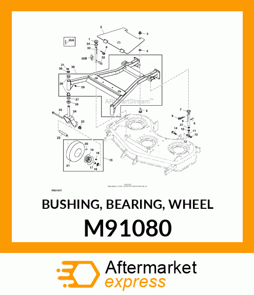 BUSHING, BEARING, WHEEL M91080