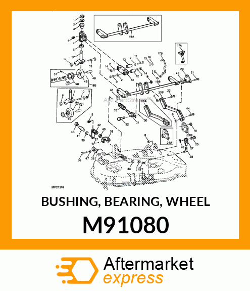 BUSHING, BEARING, WHEEL M91080