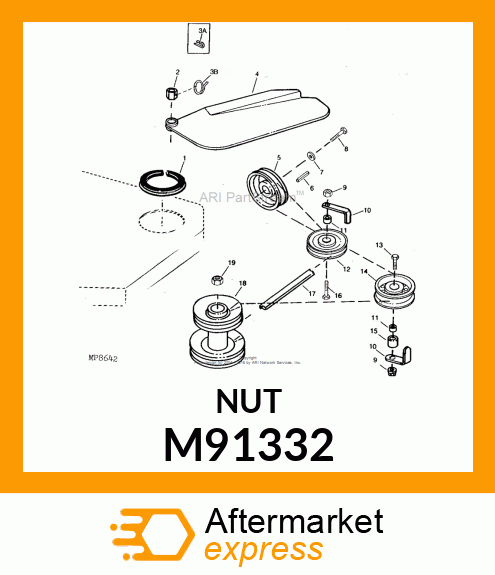 NUT, SHIELD M91332