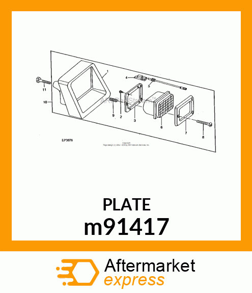 RETAINER, SEALED BEAM m91417