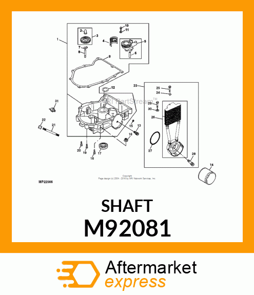 SHAFT, GOVERNOR GEAR M92081