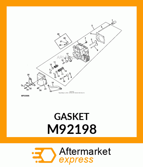 GASKET, CYLINDER HEAD M92198