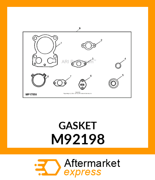 GASKET, CYLINDER HEAD M92198