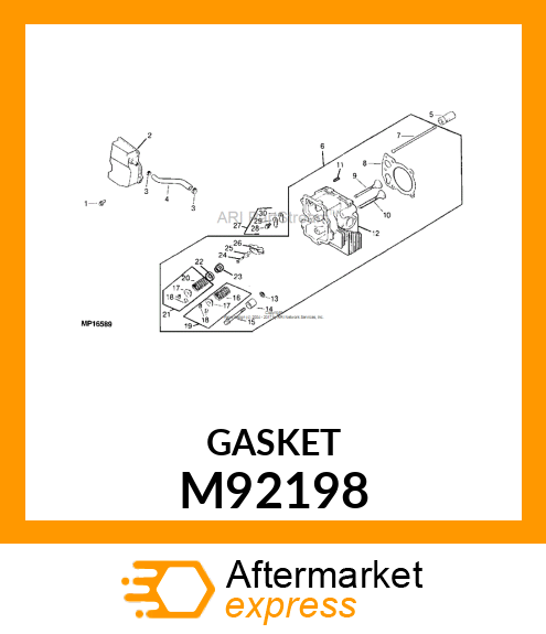 GASKET, CYLINDER HEAD M92198