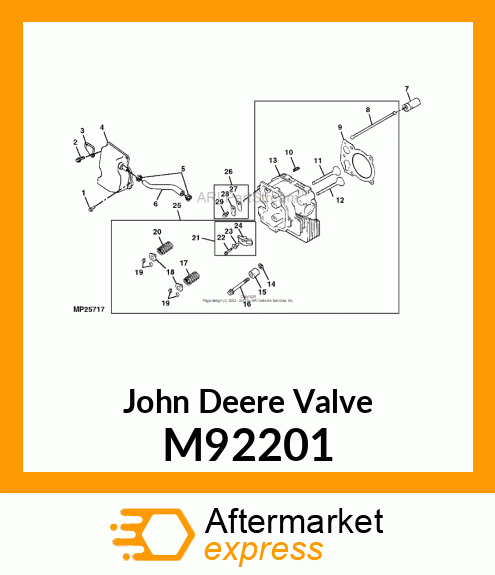 VALVE, EXHAUST M92201