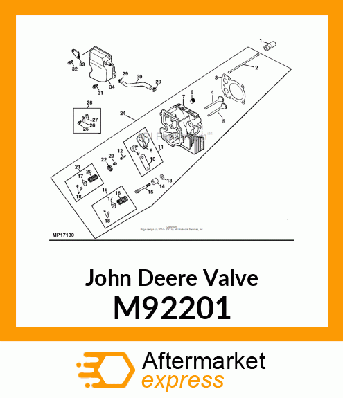 VALVE, EXHAUST M92201