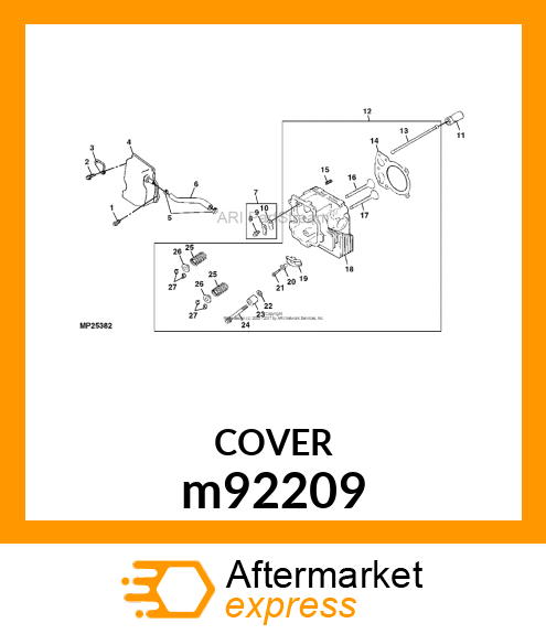 COVER, VALVE m92209