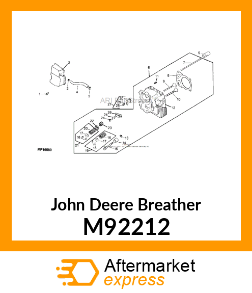 HOSE, BREATHER M92212