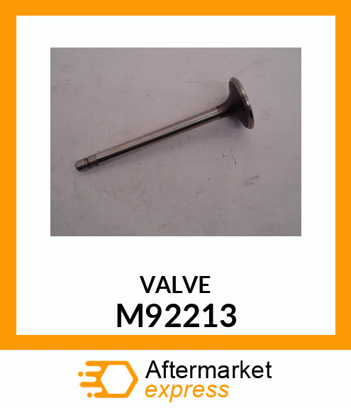 VALVE, INTAKE .25MM M92213