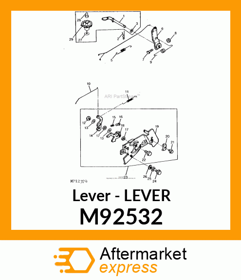 Lever M92532