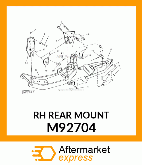 RH REAR MOUNT M92704