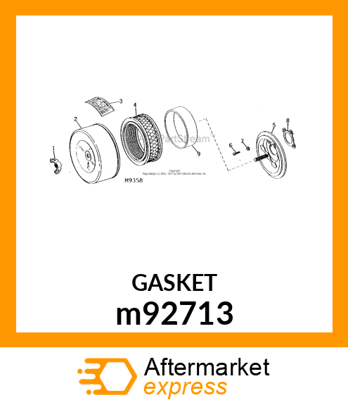 GASKET, AIR CLEANER m92713