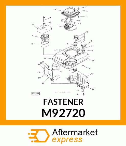 KNOB,FUEL SHUT M92720