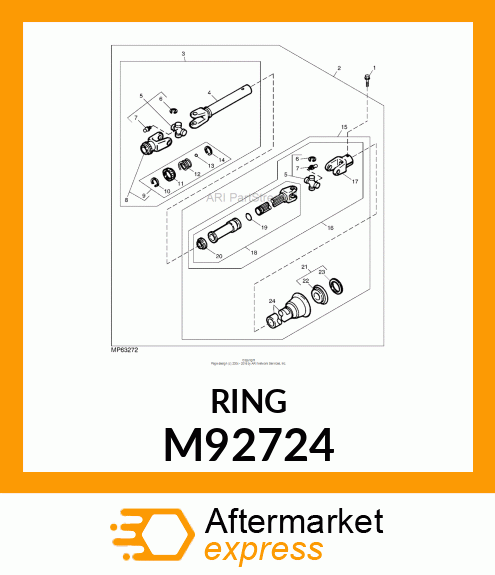 SNAP RING, RING, RETAINING M92724