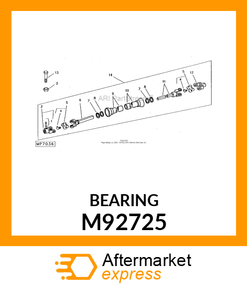 Bearing M92725