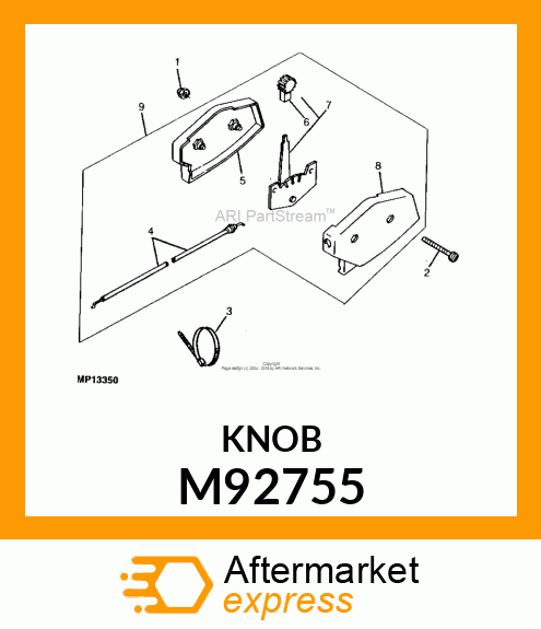 KNOB, THROTTLE GT M92755