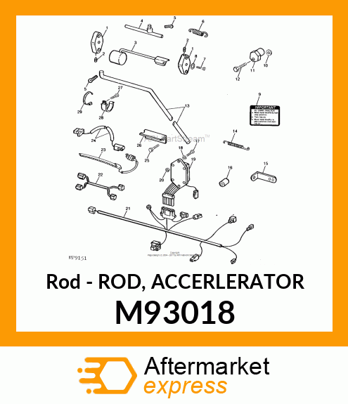 Rod - ROD, ACCERLERATOR M93018