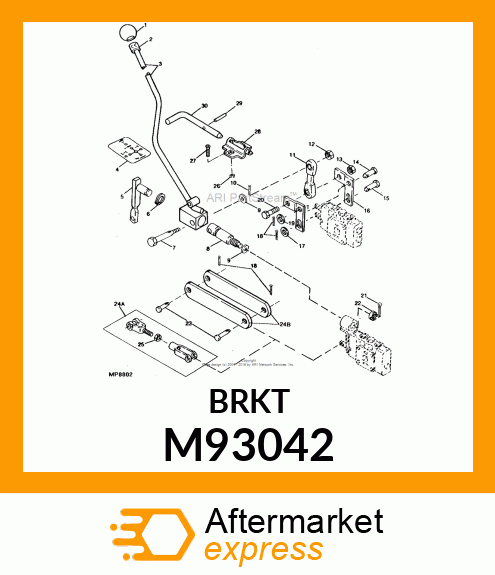 Bracket Latch M93042