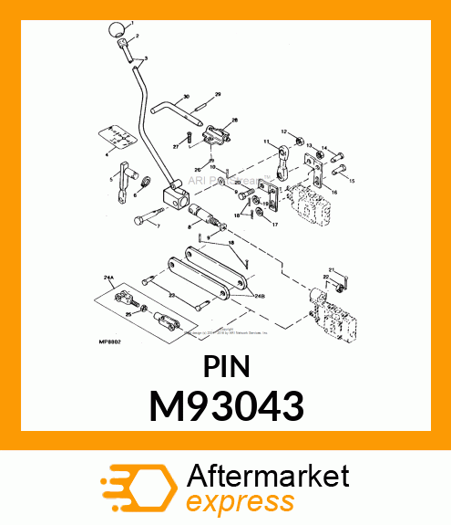 Pin Latch M93043