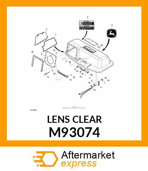 WINDOW, WINDOW, TOP HOPPER M93074