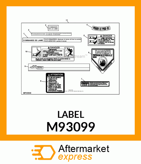 Label M93099