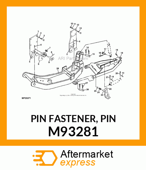 PIN FASTENER, PIN M93281