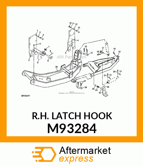 R.H. LATCH HOOK M93284