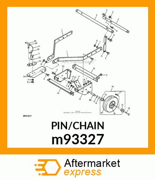 PIN, TETHERED PIN m93327