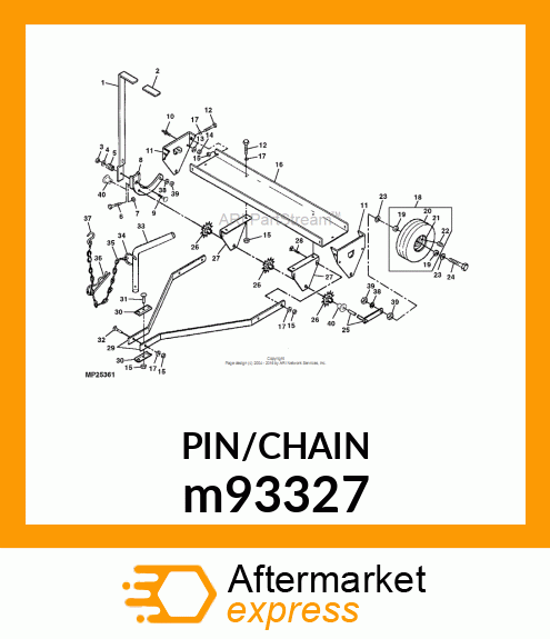 PIN, TETHERED PIN m93327