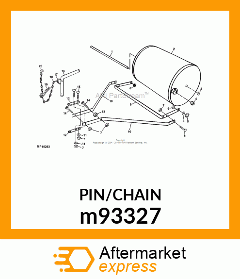 PIN, TETHERED PIN m93327