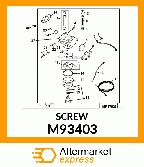 10PK Bolt M93403